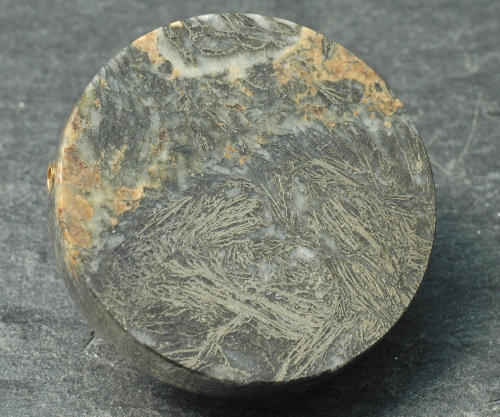 Federpyrit Anhänger mit Wechselschließe